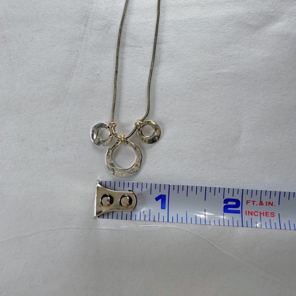 NWT Peyote Bird Sterling Silver 20” Necklace 925 Three Loops - Picture 5 of 6